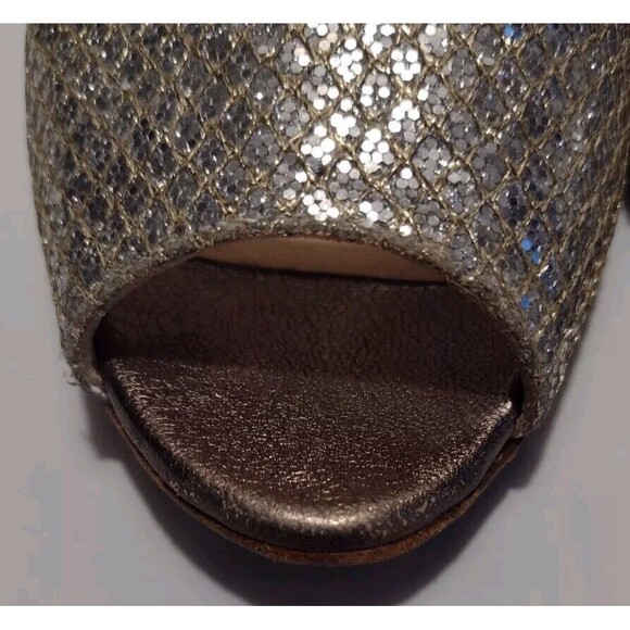 Jimmy Choo Mirror Sparkle wedged heel Sz 36 / 5.5 - Picture 13 of 16
